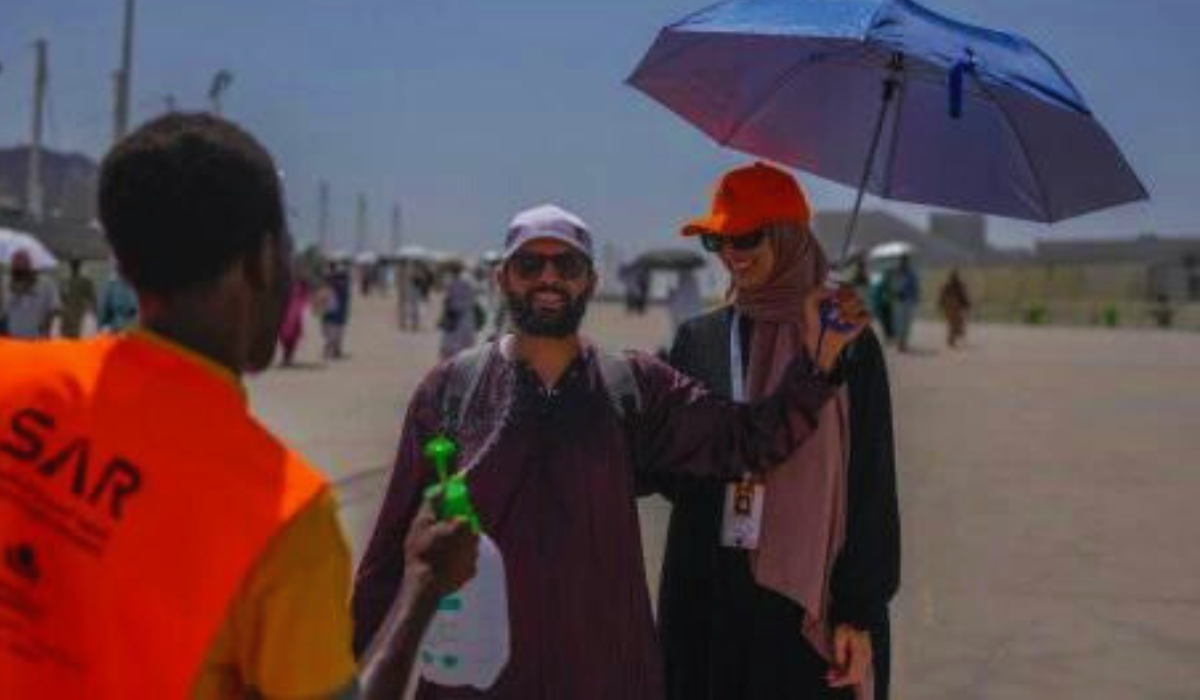 Pilgrims at the Hajj in Mecca